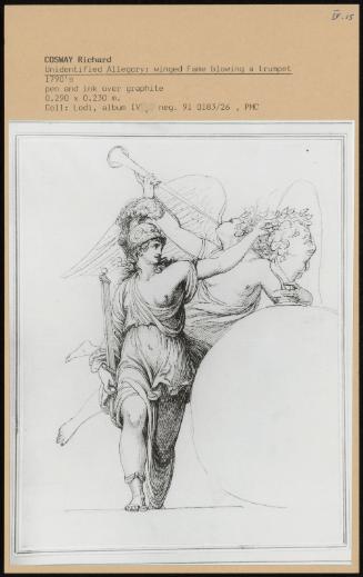 Unidentified Allegory: Winged Fame Blowing A Trumpet