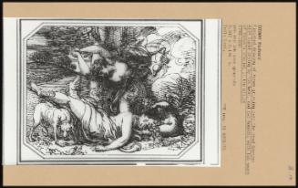 Finished Drawing Of Venus Grieving Over The Dead Adonis: With Cupid Crying By His Head, And Two Hounds; With Two Swans Of Venus's Chariot In The Clouds