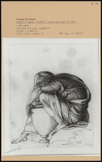 Seated Figure (Female ) Grieving Over An Urn