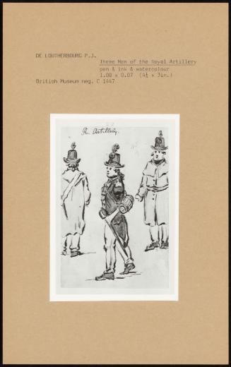 Three Men of the Royal Artillery