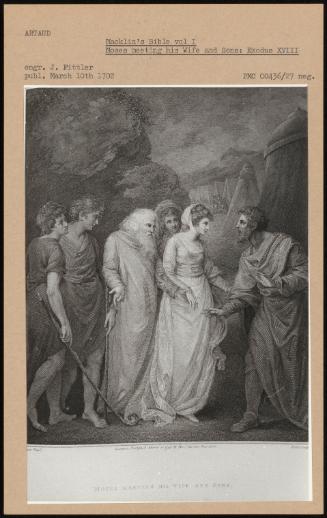 Macklin's Bible Vol I; Moses Meeting His Wife And Sons: Exodus Xviii