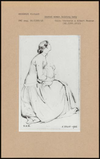 Seated Woman Holding Baby