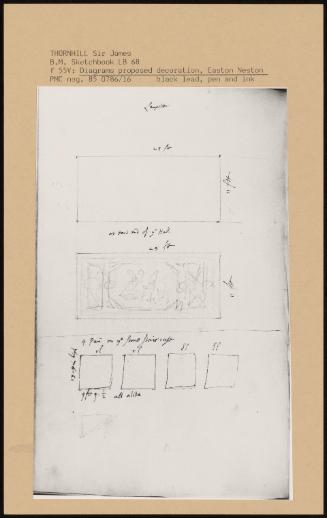 Diagram Proposed Decoration, Easton Neston