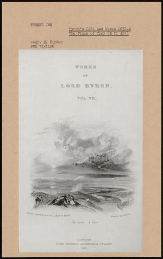 Byron's Life and Works 1832-4 the Plain of Troy (R II 417)