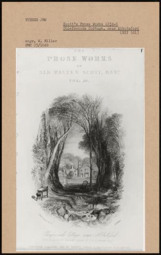 Scott's Prose Works 1834-6 Chiefswoods Cottage, Near Abbotsford (Rii 541)