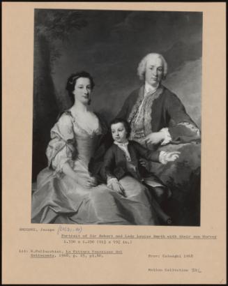 Portrait Of Sor Robert And Lady Louisa Smyth With Their Son Hervey