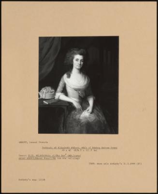 Portrait Of Elizabeth Wilson, Wife Of Bishop Andrew Downe