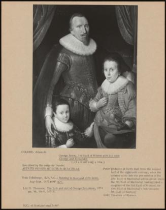 George Seton, 3rd Earl Of Winton With His Sons George And Alexander