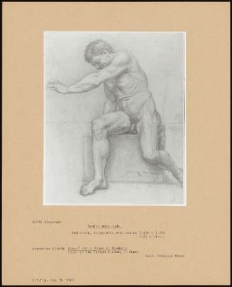 Seated Male Nude