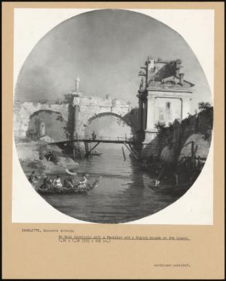 An Oval Capriccio With A Pavillion And A Ruined Arcade On The Lagoon