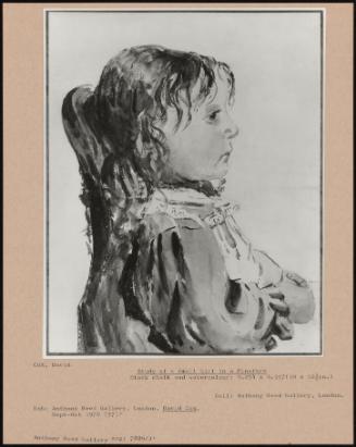 Study Of A Small Girl In A Pinafore