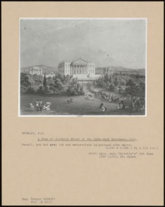 A View Of The North Front Of Hte Hyderabad Residency, 1814.