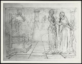 Study for King Lear: Goneril and Regan Together, Act I Scene 1