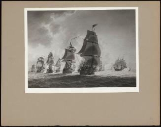 Dutch Boats With British Men O' War 1794