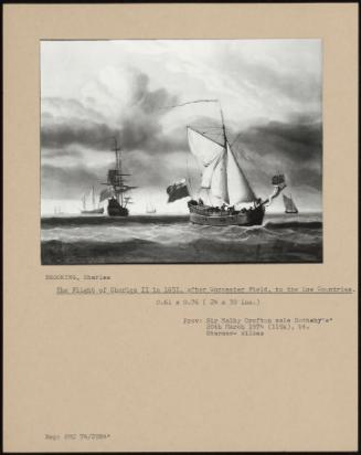 The Flight Of Charles II In 1651, After Worcester Field, To The Low Countries