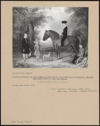 A Group Portrait Of Four Sons Of John Orrell Of Arden House Cheshire, George, William, John On A Pony And Ralph