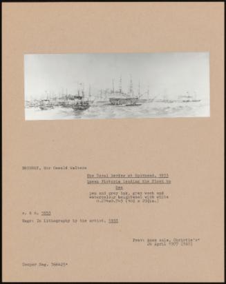 The Naval Review At Spithead, 1853 Queen Victoria Leading The Fleet To Sea