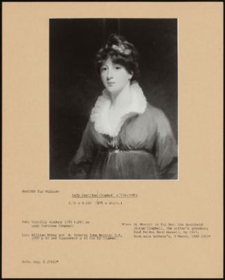 Lady Caroline Campbell (1771-1848)