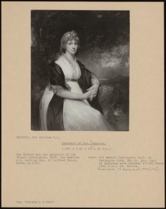 Portrait Of Mrs. Waldron