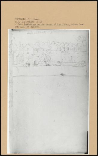 B M Sketchbook Lb 68; Buildings On The Banks Of The Tiber