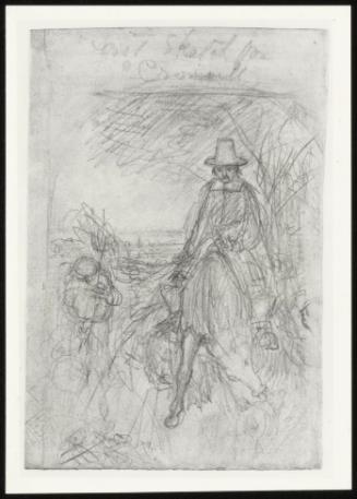 Sketch for 'cromwell on His Farm'