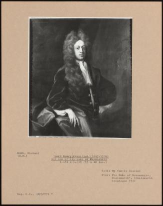 Lord Henry Cavendish (1647-1700) 2nd Son Of 1st Duke Of Devonshire