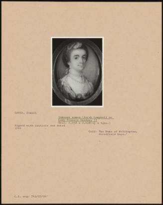 Unknown Woman (Sarah Campbell Or Lady Frances Meadows?)