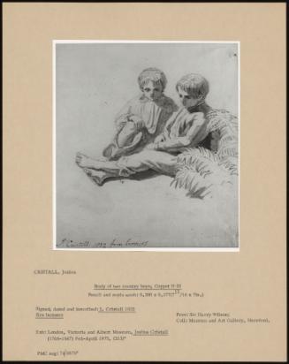 Study Of Two Country Boys, COppét H Ill