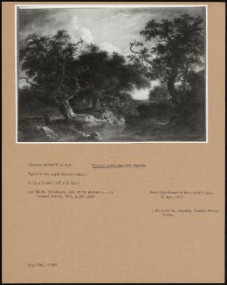 Wooded Landscape With Figures
