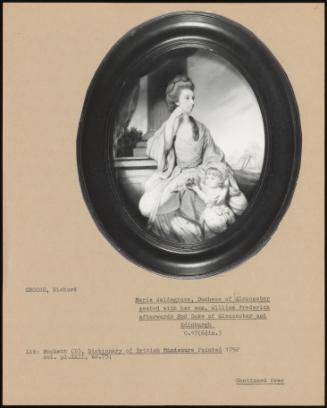 Maria Waldegrave, Duchess Of Gloucester Seated With Her Son, William Frederick Afterwards 2nd Duke Of Gloucester And Edinburgh