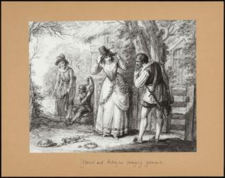 Florizel And Autolycus Changing Garments (Copy After The Engraving?)