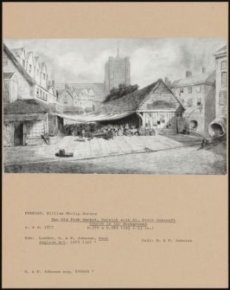 The Old Fish Market, Norwich With St. Peter Mancroft Church In The Background