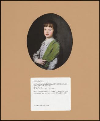 Portrait Of Hugo Meynell As A Young Boy, In Grey Van Dyck Costume