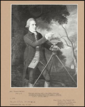 Unknown Surveyor With A Theodolite Of The Type Invented By Jonathan Sissar Of London C. 1730 /50