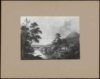 An Extensive River Landscape With Figures In The Foreground (Etc.)