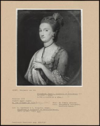 Elizabeth (Keet), Countess Of Salisbury (?) (C.1721 - 1776)