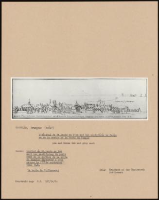 L'hôpital De St. Louis Ou 1 'on Met Les Pestiférés De Paris Vu De La Sortie De La Porte Du Temple