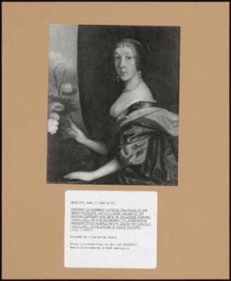 Portrait Of Barbara Fleming, Daughter Of Sir Henry Fletcher, 1st Bt (+1645) Sister Of Sir George Fletcher And Wife Of Sir Daniel Fleming (1633-1701), Mp For Cockermouth; Afterwards Married To Dr Thomas Smith, Bishop Of Carlisle (1615-1702); With A Vase Of White Flowers