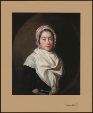 Portrait Of Mrs Skeats, In A Black Dress With A White Shawl And Bonnet