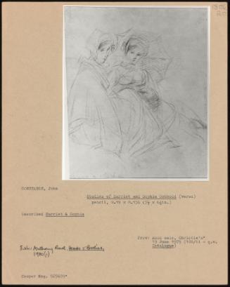 Studies of Harriet and Sophia Cobbold (Verso)