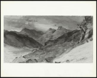 View of Langdale Pikes, Westmorland