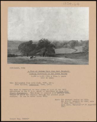 A View of Dedham Vale From East Bergholt Looking Westwards Up the Stour Valley