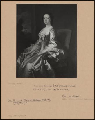 Miss Jane Holling (Mrs Champernonne)