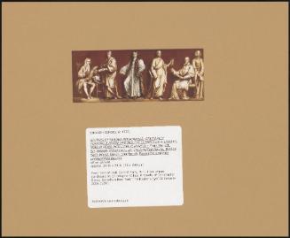 Studies Of Famous Personages, Originally Forming A Frieze Around The Cornice Of A Library, Now Divided Into Twelve Panels – From The Left: Sir Joseph Williamson, An Unidentified Figure, Bishop Seth Ward, Baron Charles De Secondat And Two Unidentified Figures
