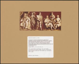 Studies Of Famous Personages, Originally Forming A Frieze Around The Cornice Of A Library, Now Divided Into Twelve Panels – From The Left: King Charles Ii, Philip Iv, King Of Spain, William Harvey Md, Robert Boyle, Gerhardus Mercator And One Unidentified Figure