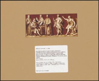 Studies Of Famous Personages, Originally Forming A Frieze Around The Cornice Of A Library, Now Divided Into Twelve Panels – From The Left: Edward Hyde, 1st Earl Of Clarendon, Two Unidentified Figures, Niccolo Machiavelli, Alexander The Great, Julius Caesar