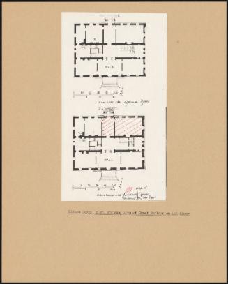Eltham Lodge, Plan, Showing Area Of Great Parlour On 1st Floor